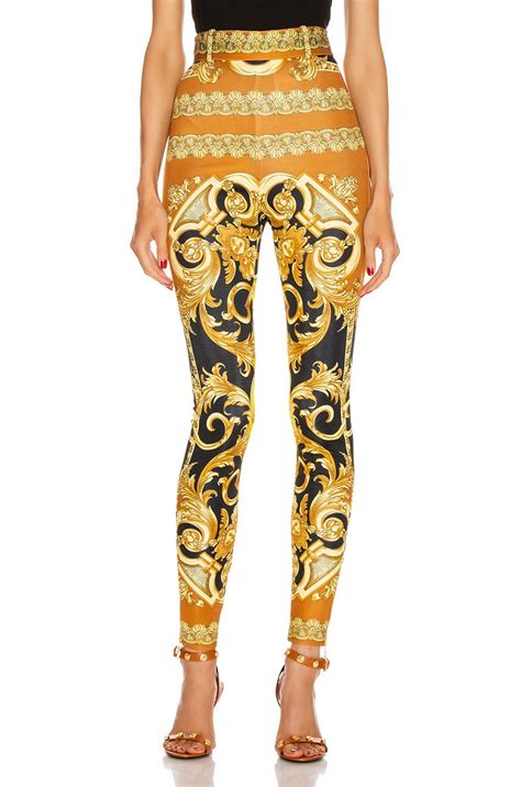 versace baroque leggings